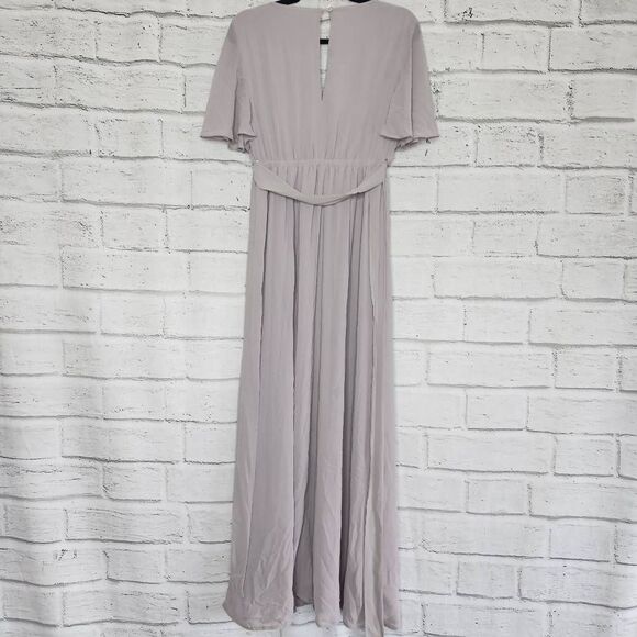 Show Me Your Mumu Emily Empire Maxi Dress Gray Size Small - Picture 7 of 12